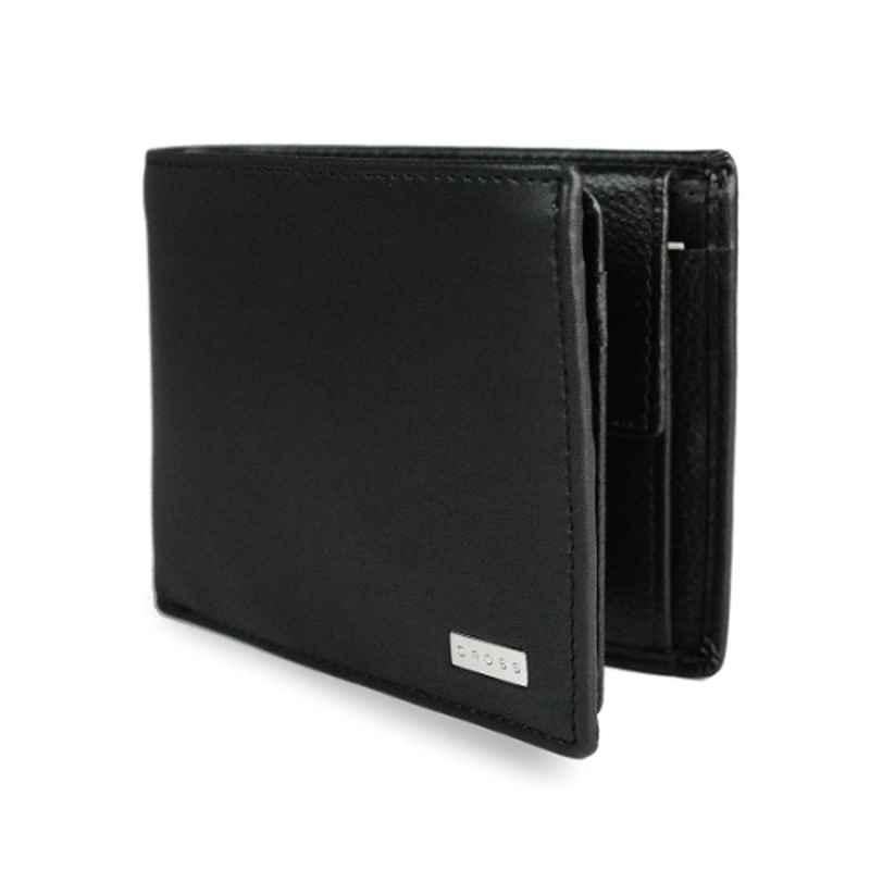 Cross Men's Black Genuine Leather Coin Wallet, AC248363B-1
