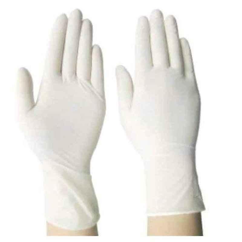 Control D xxlarge White Latex Hand Examination Gloves, CDELM50 (Pack of 50)
