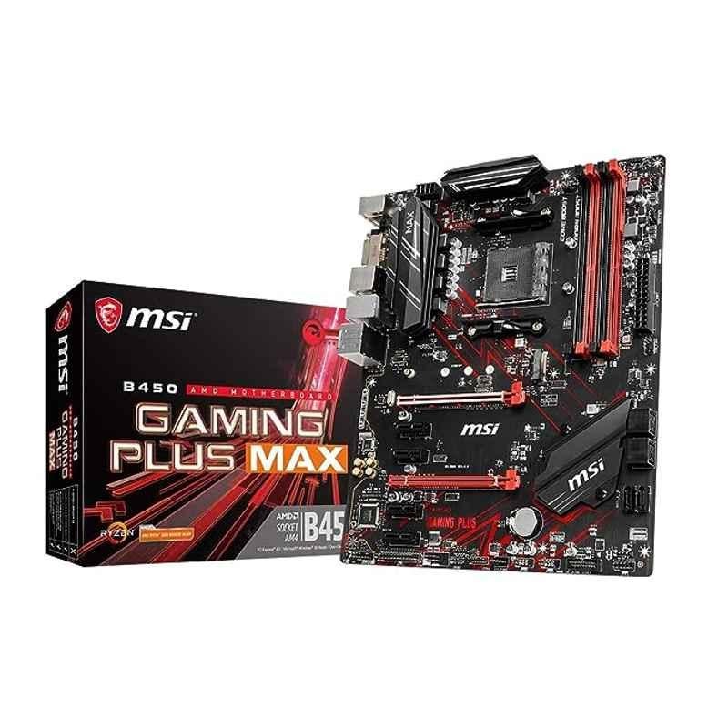 MSI B450 Gaming Plus MAX ATX AM4 Motherboard, 7B86-016R