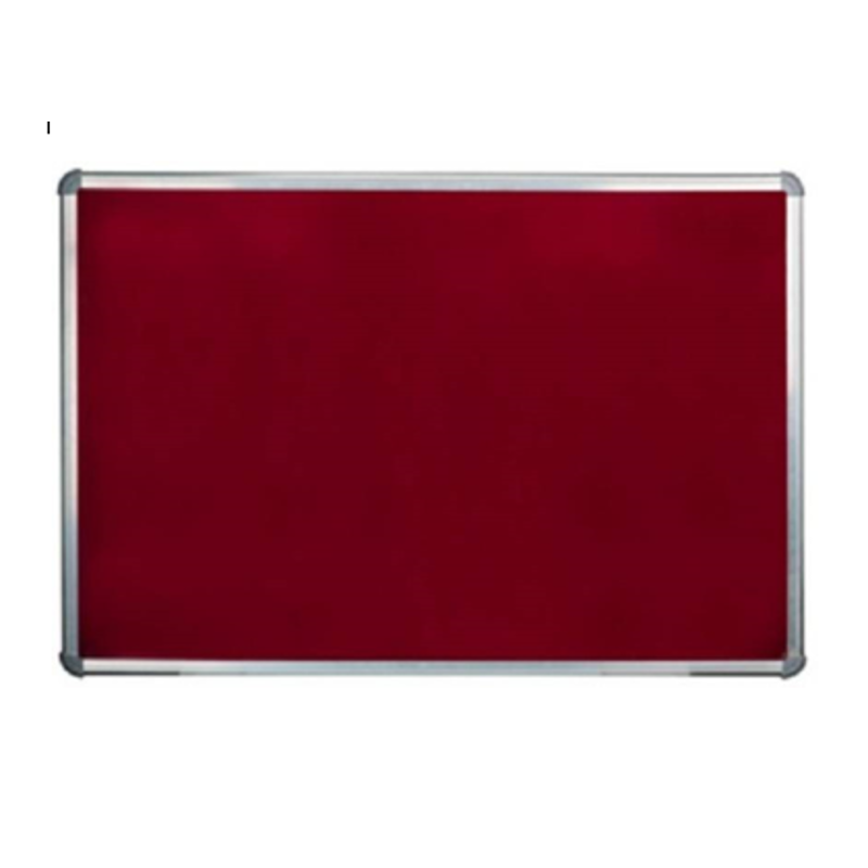 Standard 1.5x2ft Maroon Notice & Pin Up Board