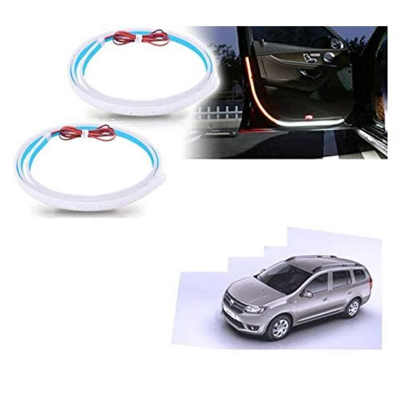 Kozdiko 2 Pcs 120cm Car Door Opening Warning LED Strips Safety Light Set for Mahindra Logan