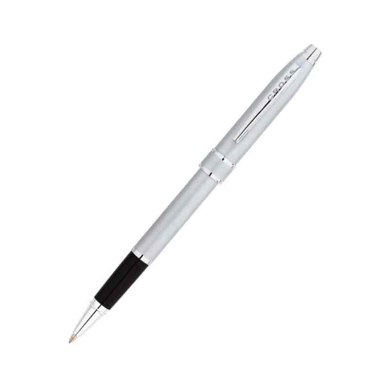 Cross Stratford Black Ink Satin Chrome Finish Roller Ball Pen, AT0175-2