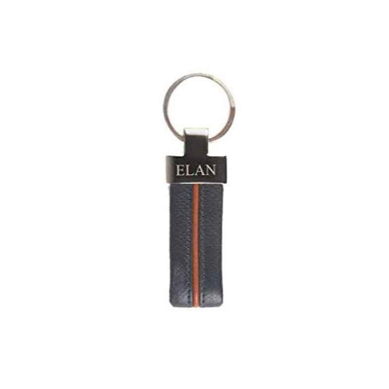 Elan Leather Blue Key Chain, EI-1331-BU