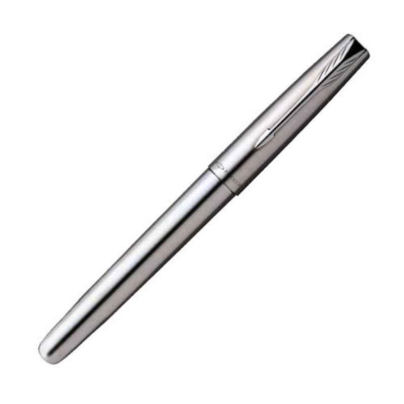 Parker Blue Ink Frontier Stainless Steel CT Fountain Pen