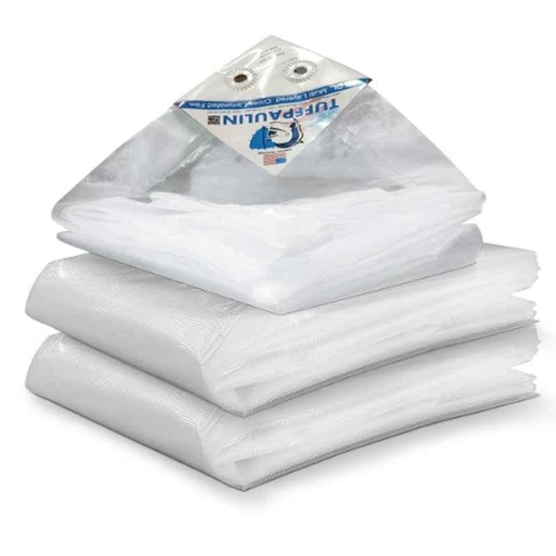TUFFPAULIN 27x90ft 120 GSM Polyethylene Transparent Tarpaulin