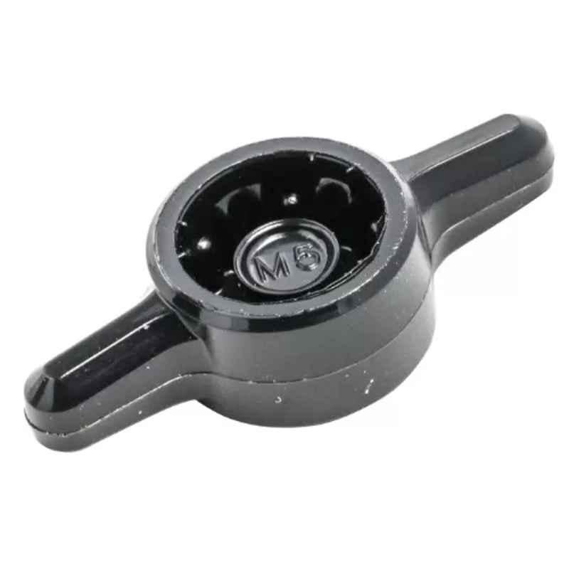 RS Pro M5 Black 2-Arm Clamping Knob, 771746