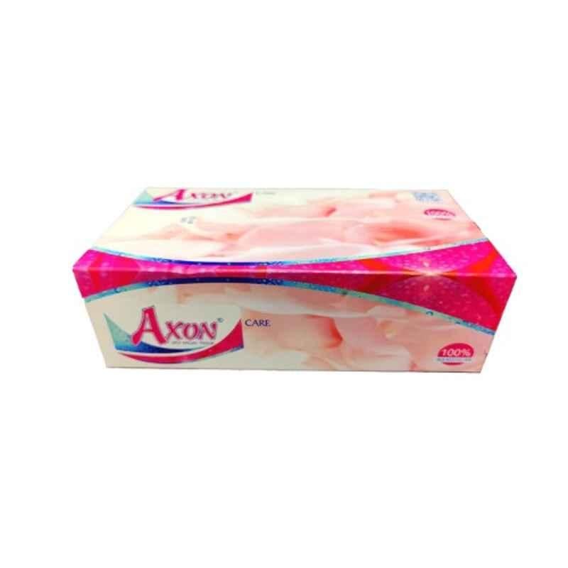 Axon Care 80 Pcs 20x19cm 2 Ply Type-A Facial Tissue Paper Packet, AF80-A-4 (Pack of 4)