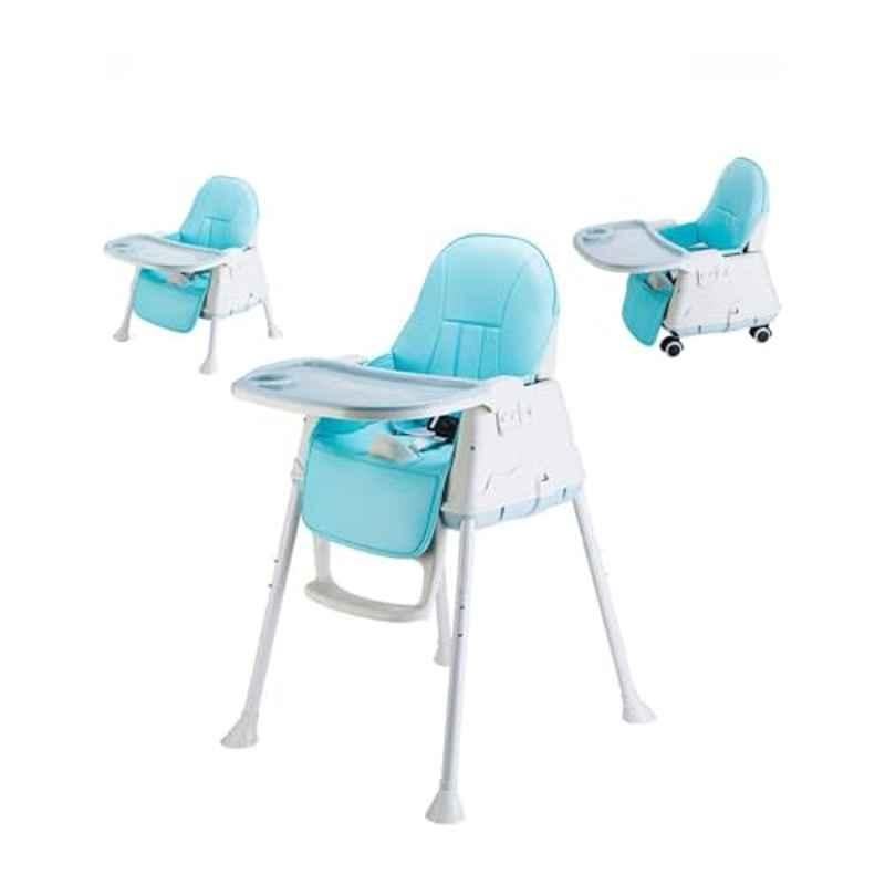 Safe-O-Kid 5-in-1 Green Feeding High Chair with Wheel & Cushion for 6-36 Months Baby, SOK9WHGR002