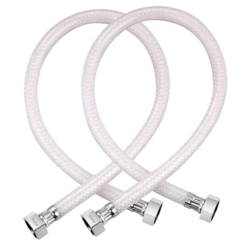 Riya 12 inch PVC Heavy Connection Hose Pipe for Geyser & Wash Basin (Pack of 2)