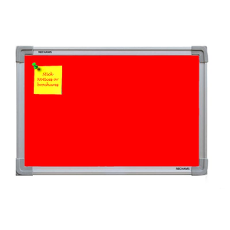 Nechams Notice Board Economy Combo Color Red NBRED152TF