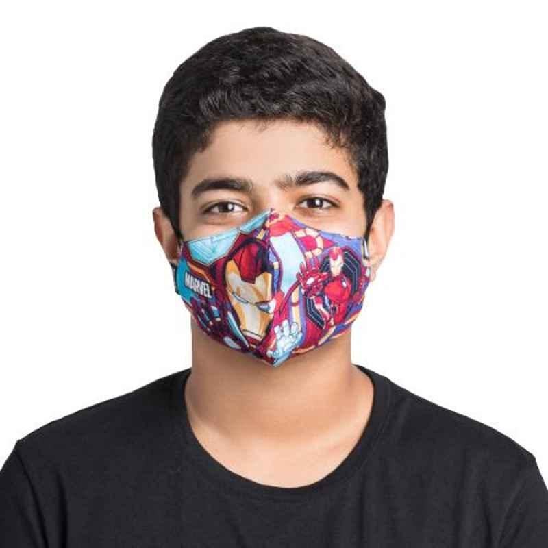 Airific Marvel Lage Ironman Grid Face Covering Mask, NI1773