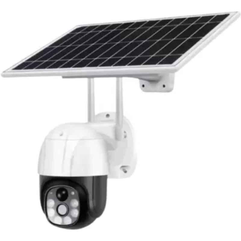 OneXsale 4MP PTZ 4G Solar Sim Camera with 360 View, Night Vision, Two-Way Audio & IP66 Waterproof