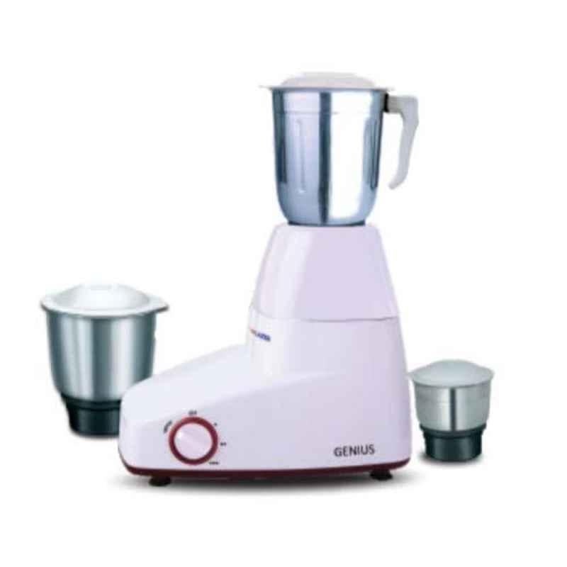 Lazer Genius 550W White Mixer Grinder with 3 Jars