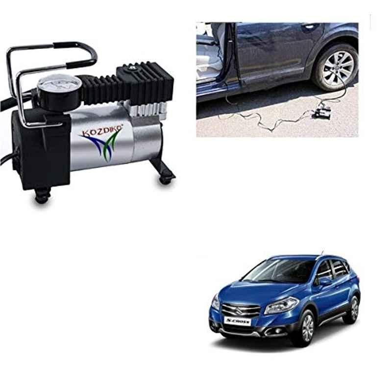 Kozdiko 12V DC Heavy Duty Metal Tyre Inflator for Maruti Suzuki S-Cross, Tyre_Inflator_D95