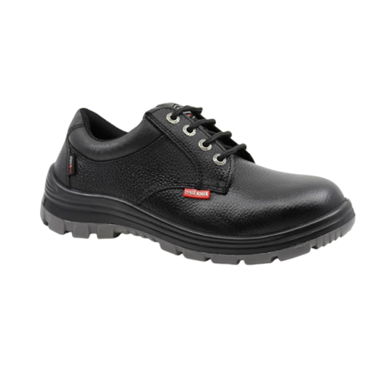 Blacksteel BS 9041 Leather Steel Toe Black Work Safety Shoes, Size: 12