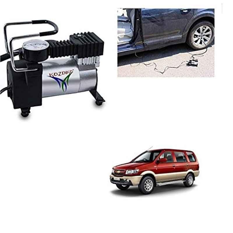 Kozdiko 12V DC Heavy Duty Metal Tyre Inflator for Chevrolet Tavera, Tyre_Inflator_D189