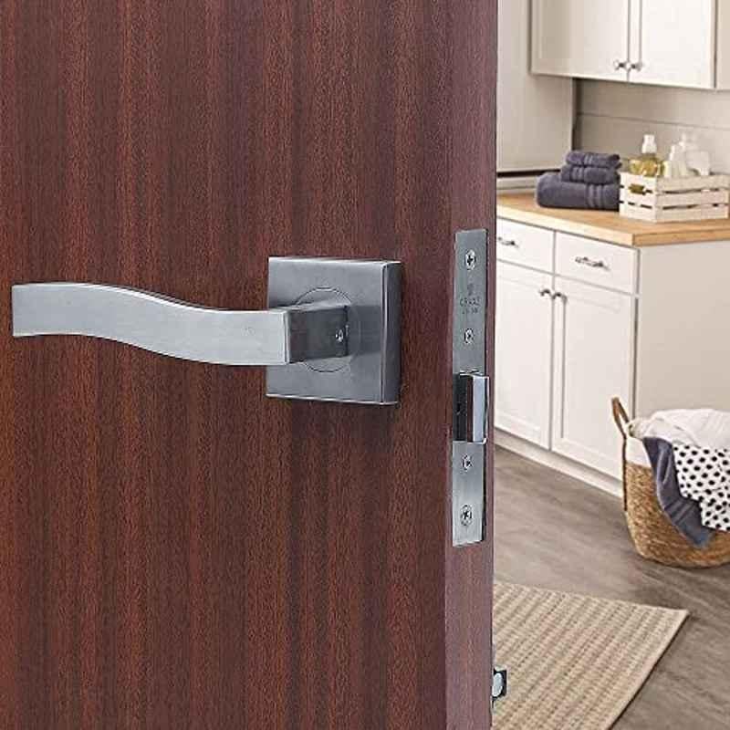 Voltizi Stainless Steel Matt Finish Mortise Balcony Door Lock Handle Set with 3 Keys for Home, Office & Hotel, LB306