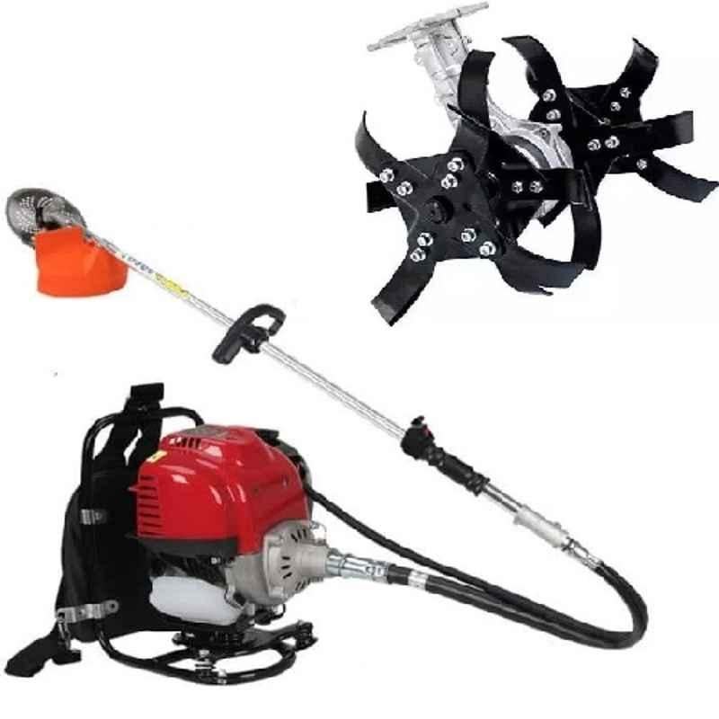 Greenleaf 1.7HP Backpack Brush Cutter with Tiller Attachment, BP-GX-35 TA