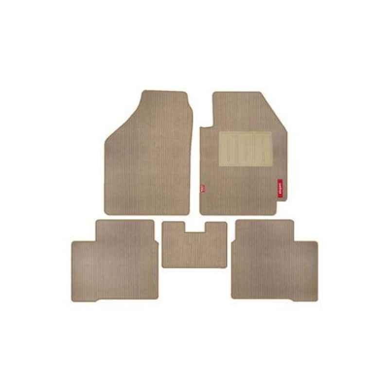 Elegant Cord Beige Carpet Car Mat for Honda City (2014-2017)