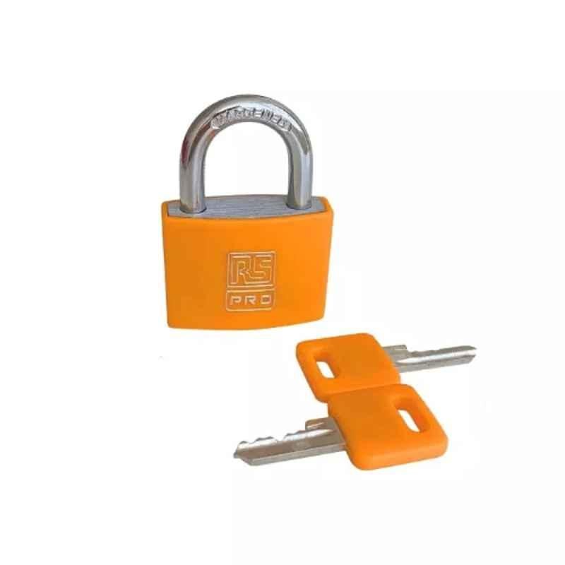 RS Pro 6x43mm Brass Key Padlock, 1958238