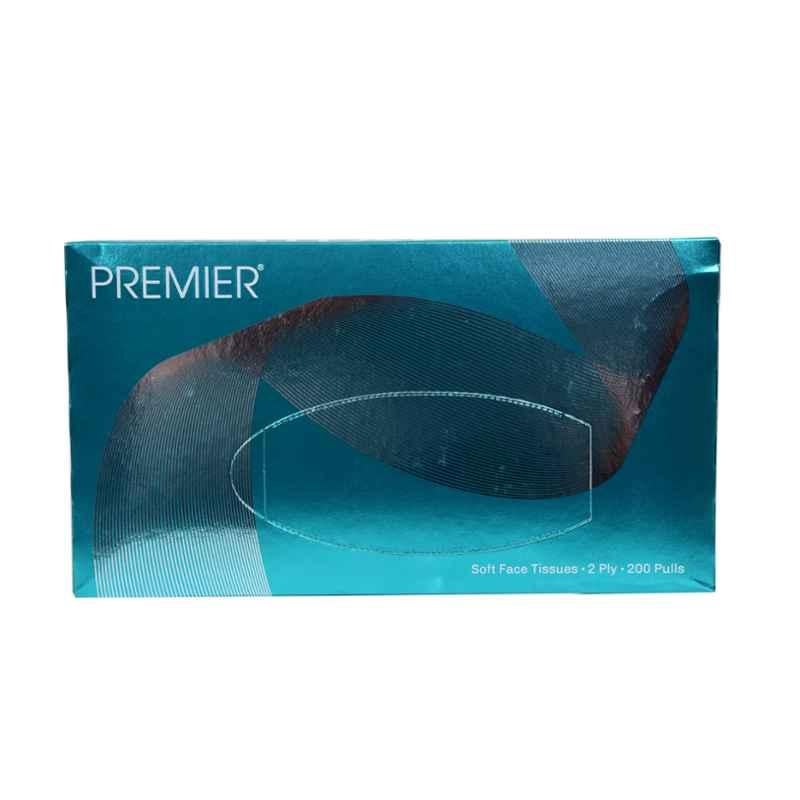 Premier 100 Pulls 2 Ply 200 Sheets Soft Face Tissue Box