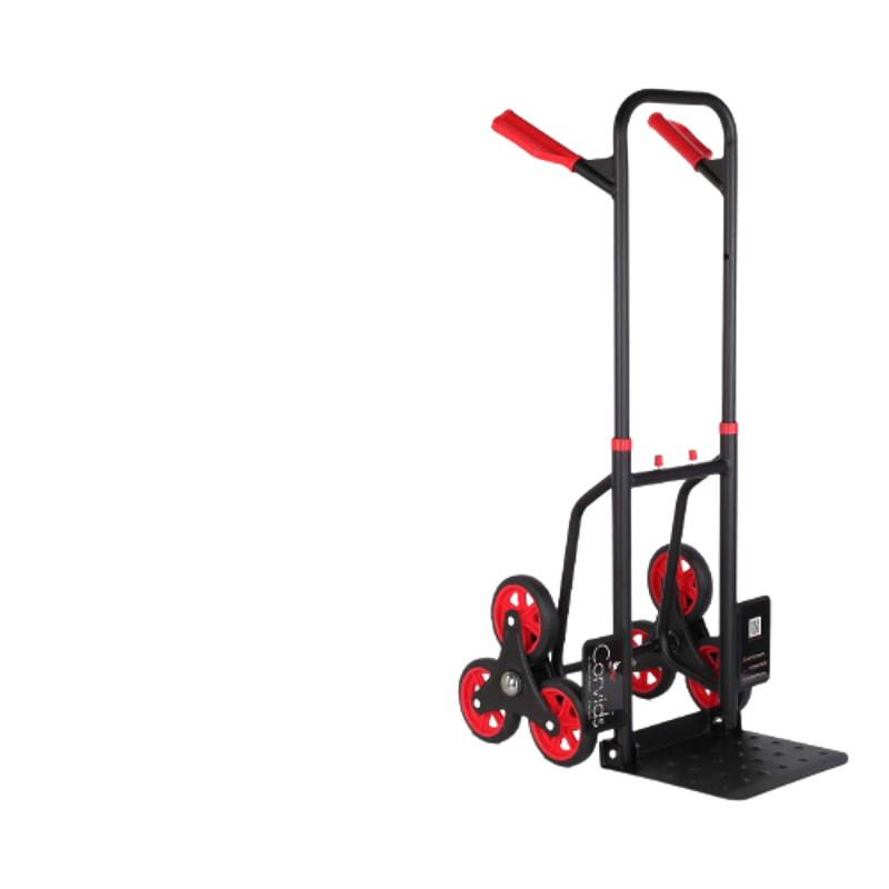 Corvids 150kg Aluminium Black Stairs Climbing Steel Hand Truck, CHT-SC150
