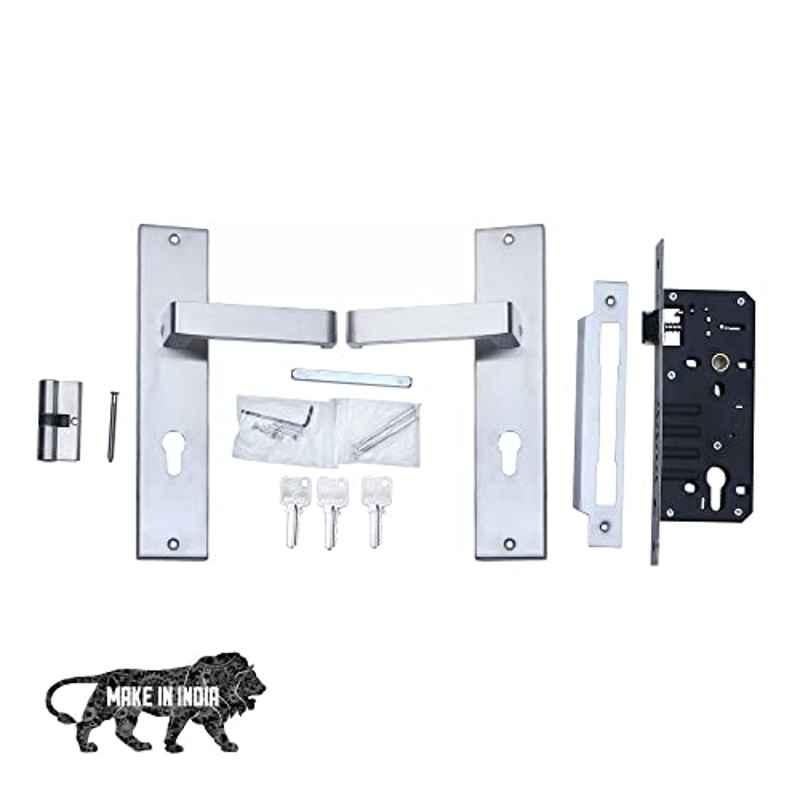 Voltizi Lumbretta 10 inch â€ŽStainless Steel 304 Matt Finish Mortise Door Lock with Door Handle Lock Set