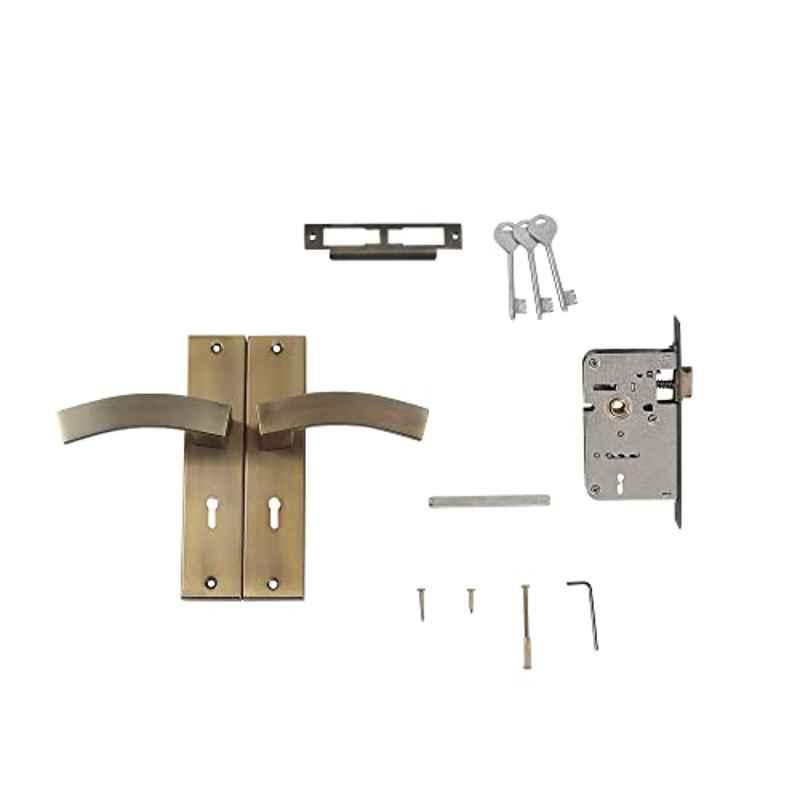 Voltizi 8 inch â€ŽStainless Steel Antique Brass Finish Heavy Duty Mortise Door Lock, LB10002