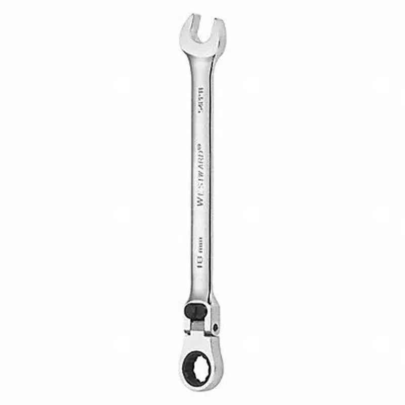 Westward 10-1/2 inch Alloy Steel Chrome Ratchet Wrench, 54PP11