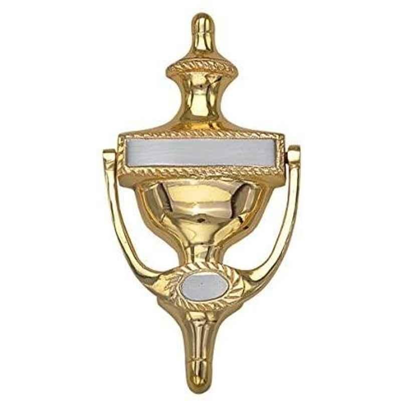 Smart Shophar 8 inch Brass Silver Georgion Door Knocker, SHA10DK-GEOR-GS08-P1