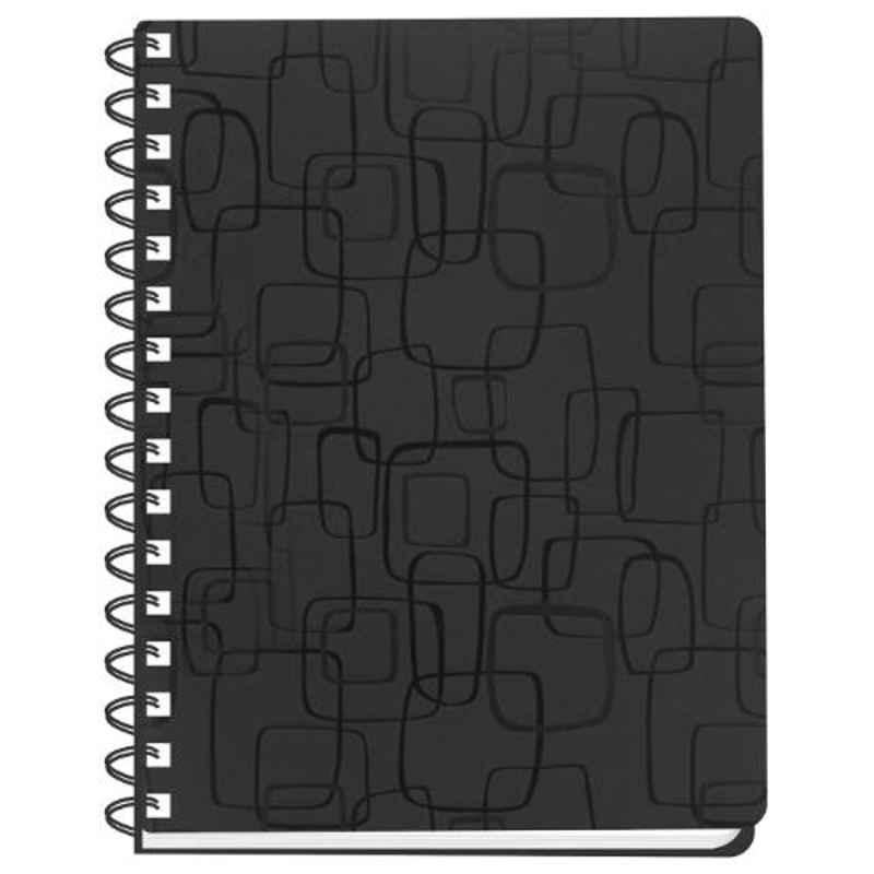 Solo 70GSM A5 148x210mm 120 Pages Black Notebook, NA561 (Pack of 10)