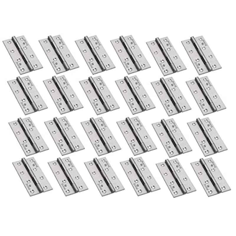 Jovial Lacier 3 inch 12G Stainless Steel Satin Matt Finish Door & Window Butt Hinges (Pack of 24)
