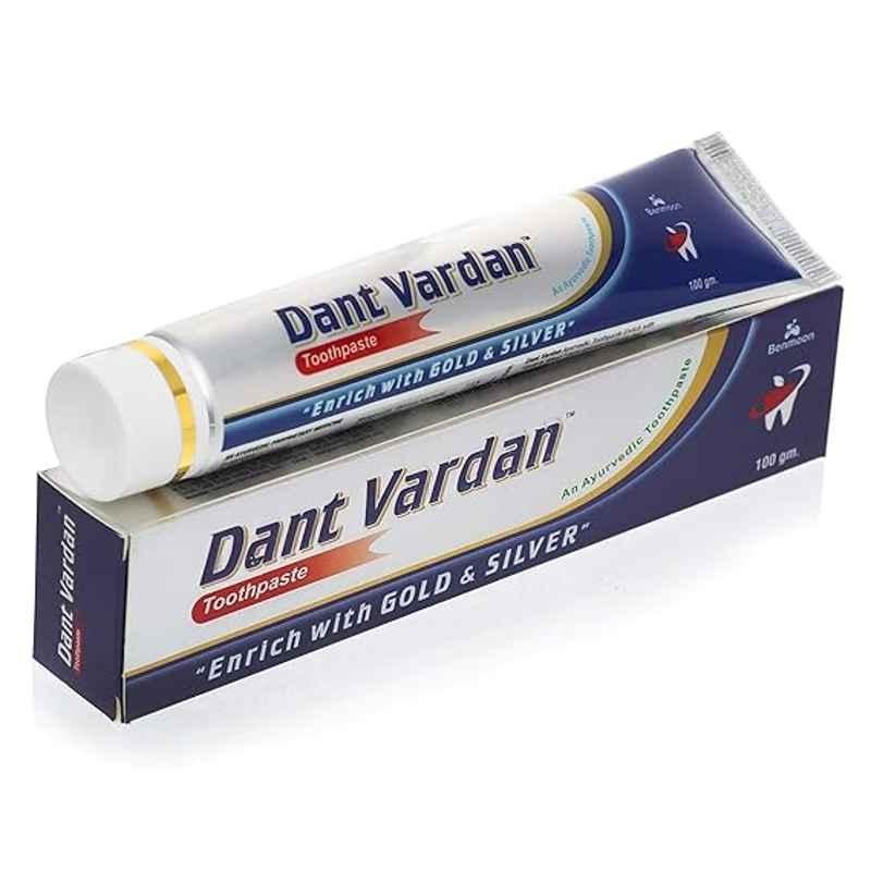 Benmoon 100g Dant Vardan Gold & Silver Toothpaste, BDV