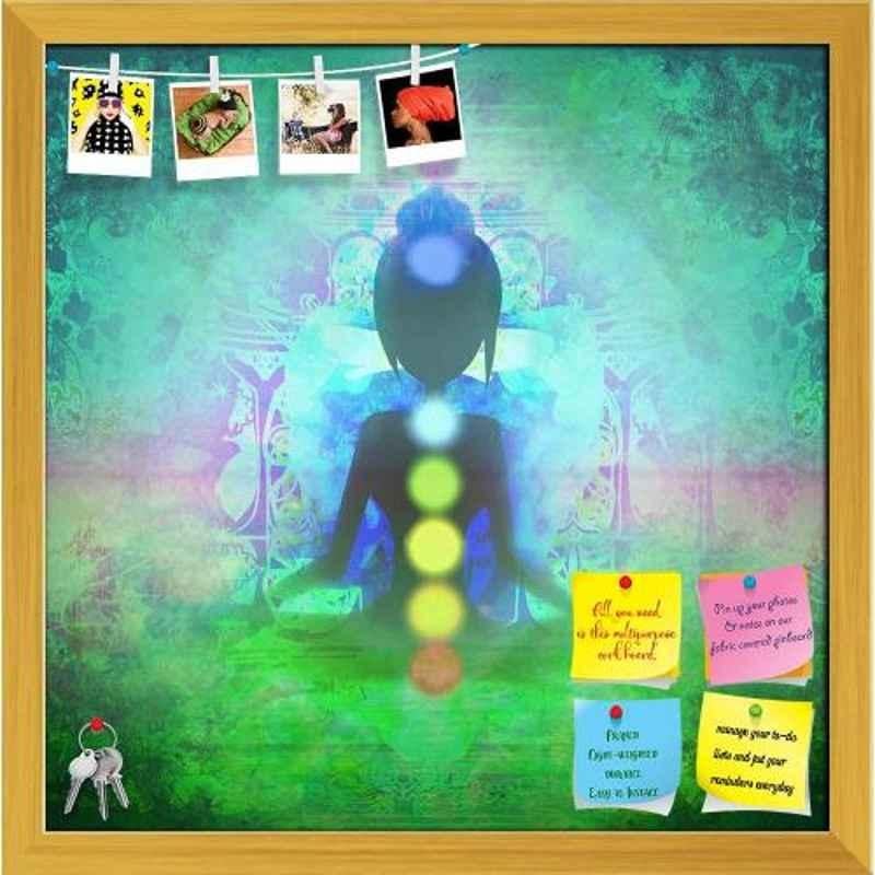 ArtzFolio 50.8x51.1x1cm Golden Printed Bulletin Notice Pin Soft Board, AZSAO33164666BLB_FR_L_03_GD