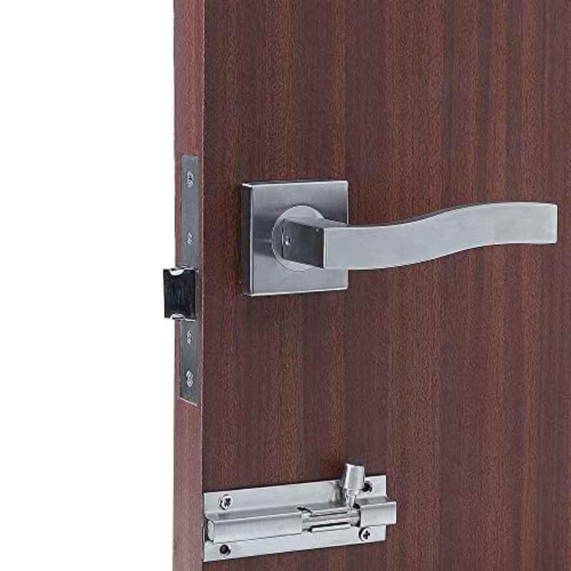 Saze Viva â€ŽStainless Steel 304 Matt Finish Heavy Duty Mortise Lock for Door with Bolt Latch & Pull Handle
