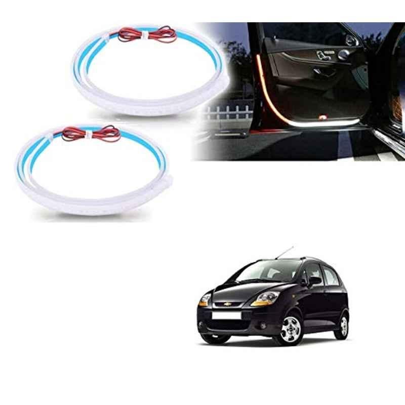 Kozdiko 2 Pcs 120cm Car Door Opening Warning LED Strips Safety Light Set for Chevrolet Spark