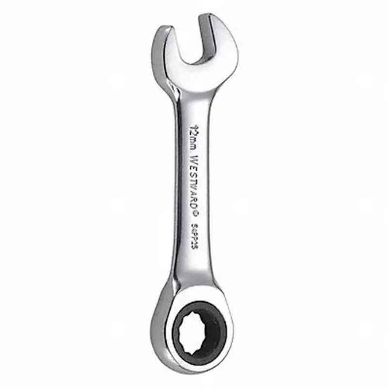 Westward 4 inch Alloy Steel Chrome Ratchet Wrench, 54PP25