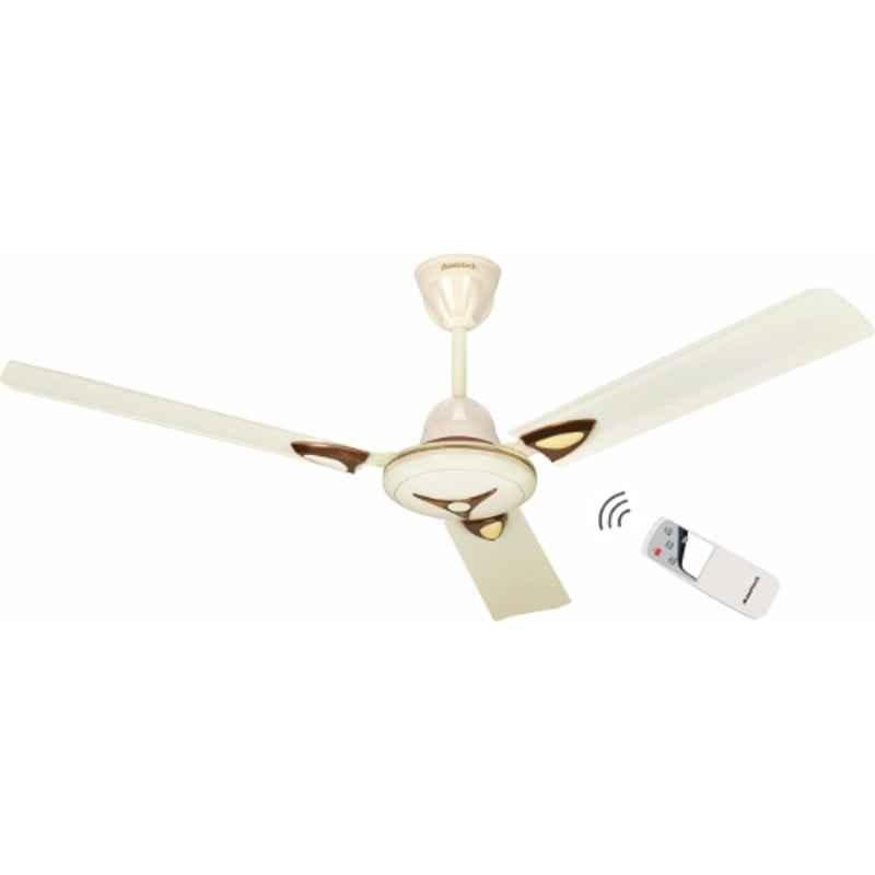 Maxotech Polo Star 1200 mm 3 Blade Ceiling Fan Ultra High Speed with Remote Ivory Color with 2 Year Warranty