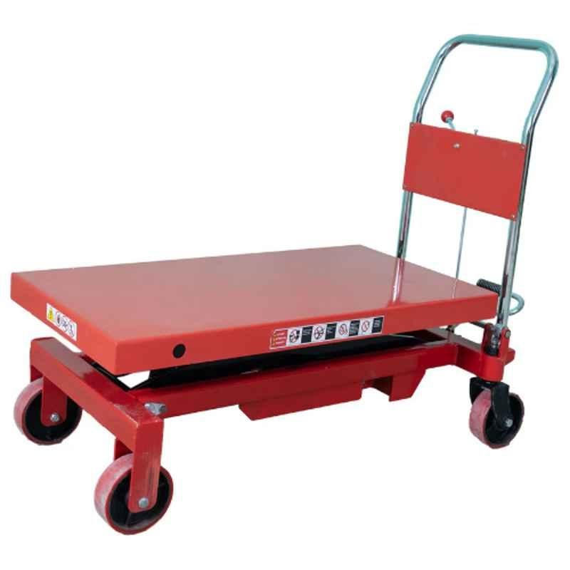 Inaithiram SLT1PU1LH 1 Ton Mild Steel Red & Black Heavy Duty Hydraulic Scissor Lift Table