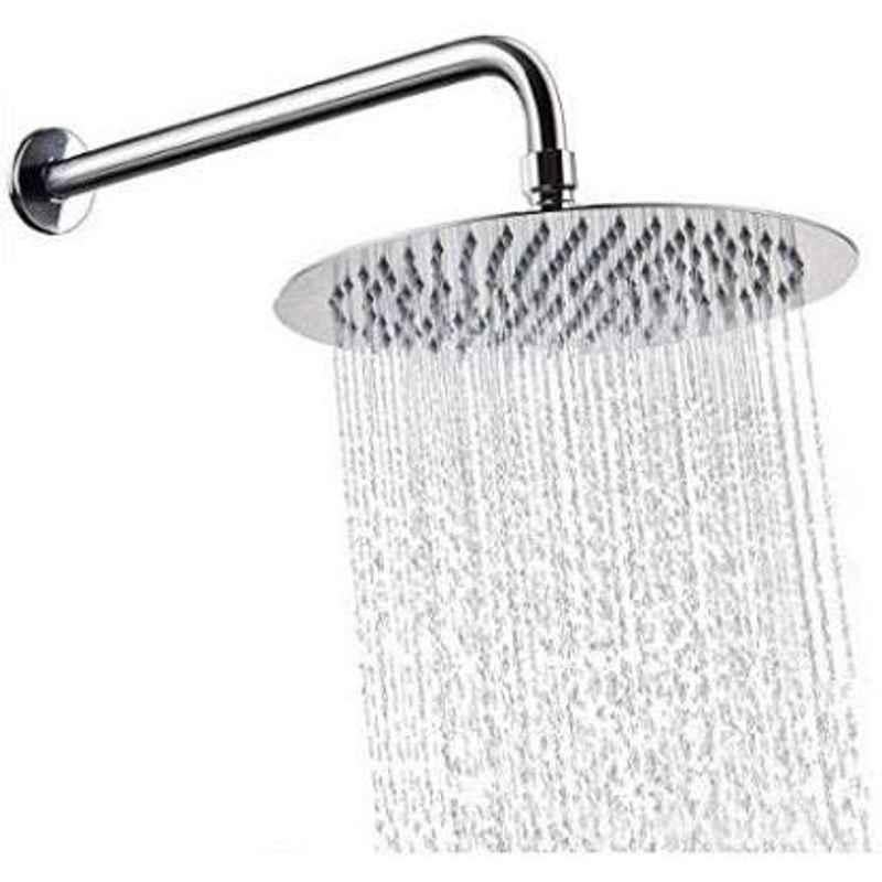 Logger 6 inch Stainless Steel Round Shower Head with 12 inch Arm, L5002007L50120071A