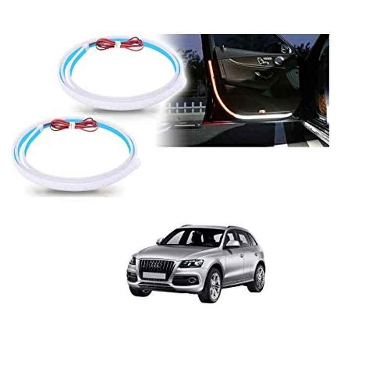 Kozdiko 2 Pcs 120cm Car Door Opening Warning LED Strips Safety Light Set for Audi Q5