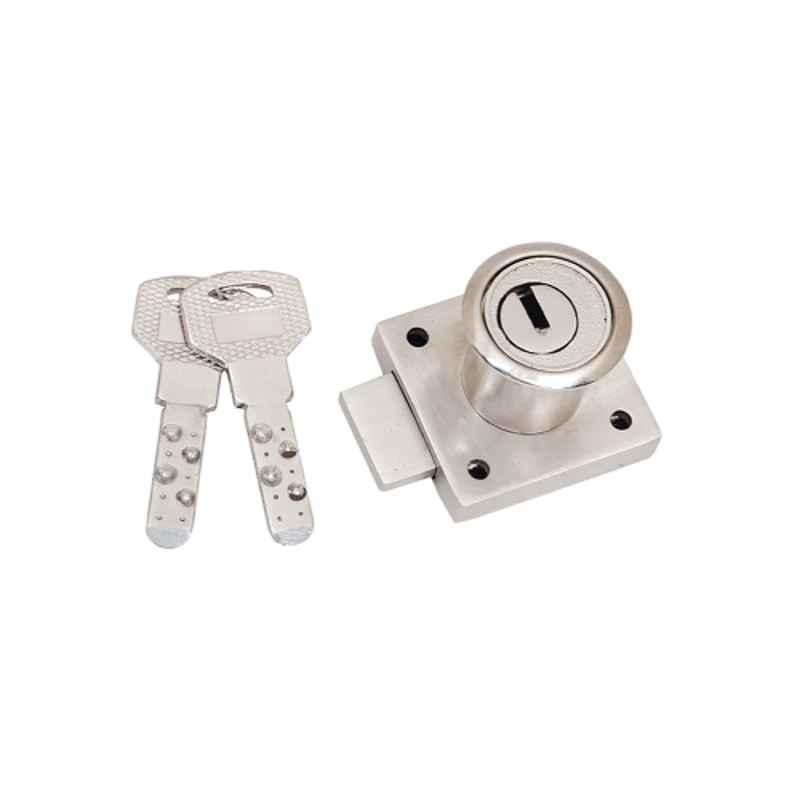 Smart Shophar 30mm Zinc Silver Mulct Multipurpose Lock with 2 Keys, 54213-MPLM-SL30 (Pack of 4)