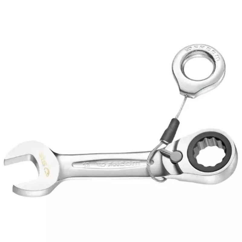 Facom 9mm SLS Short Ratchet Combination Wrench, 467S.9SLS