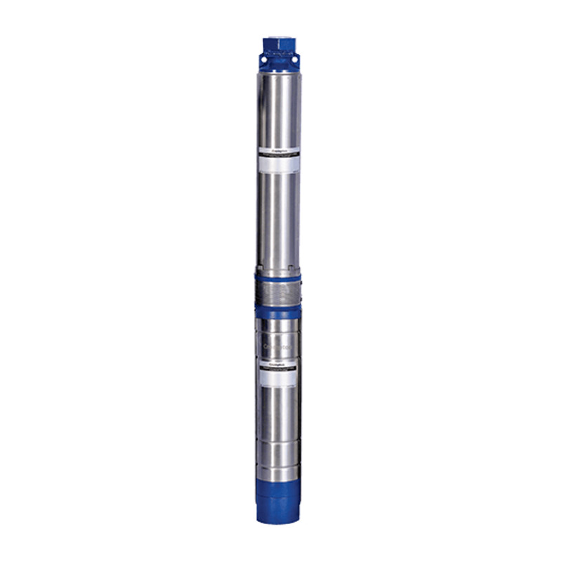 Crompton V4 1.5HP Single Phase Water Filled Submersible Pump, 4W12BF1.5E, Total Head: 260 ft
