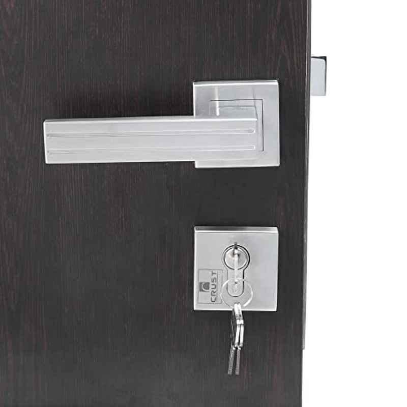 Homexpert Rose Altroz-R-BSK 60mm Stainless Steel Silver Both Side Key Mortise Door Lock Set