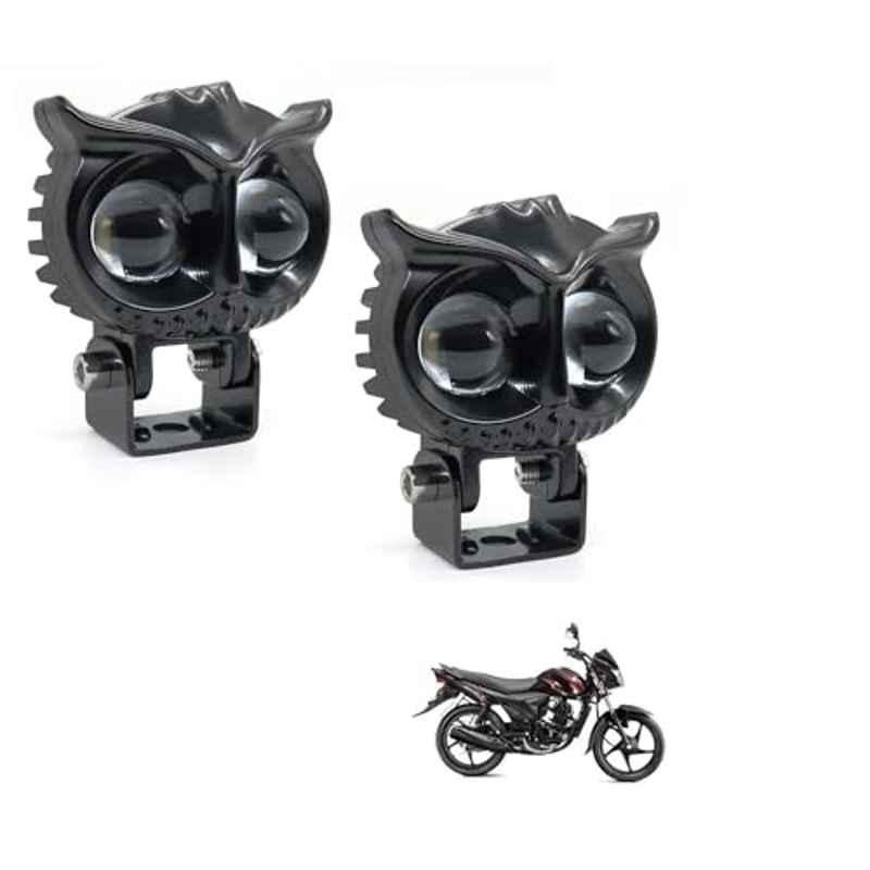 Kozdiko 2 Pcs Yellow & White Owl Eye Shape LED Amber Fog Light Set for Maruti Suzuki Hayate