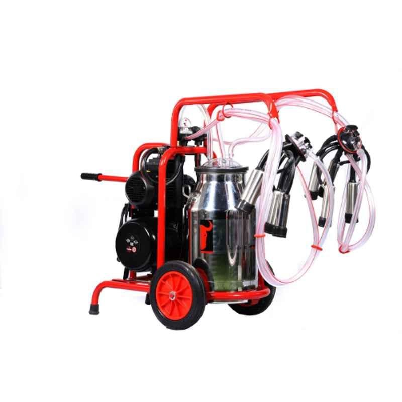 Swastik 40 Litre Trolley Type Single Bucket Portable Milking Machine, TK-2PK