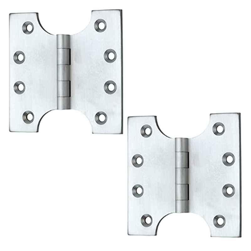 Screwtight B170501SCP-2 4 inch Brass Chrome Plated Parliament Hinge (Pack of 2)