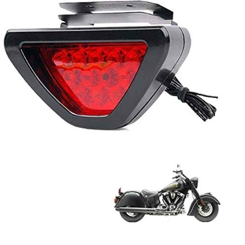 Kozdiko 12 LED Triangle Shape Bike Brake Light with Flash Mode for Indian X Chief Dark Horse, koz_94836