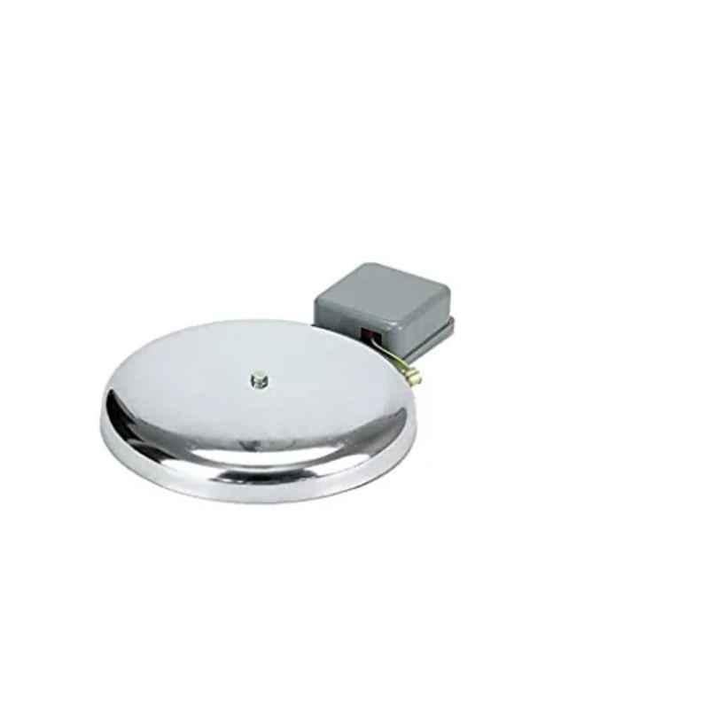 KK Mart 12 inch Metal & Plastic Grey Gong Bell